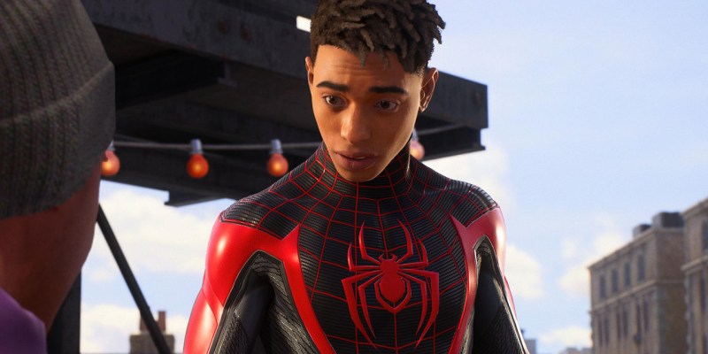 Marvel's Spider-Man 2's Miles Morales. A new patch fixes the wrong flag in his apartment.