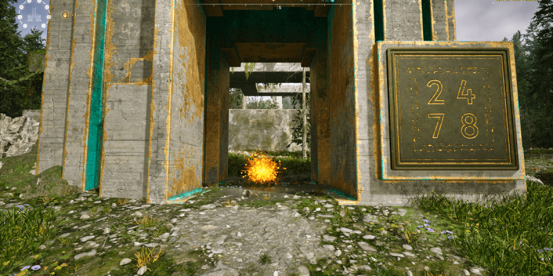 Image of a Star sitting inside a monument in The Talos Principle 2.
