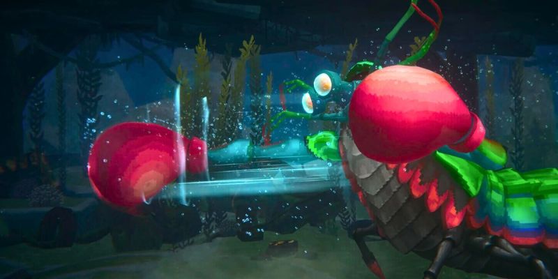 The giant Mantis Shrimp in Dave the Diver as part of a guide on how to beat the fight with the boss.