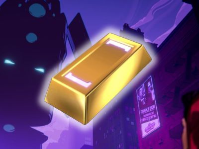 A gold bar in front of Galactus