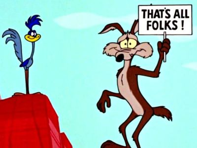 Wile E. Coyote with the Roadrunner