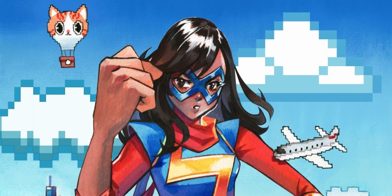 An image showing the Rian Gonzales variant for Ms. Marvel in Marvel Snap.