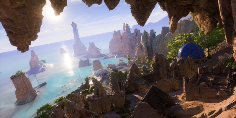 An image of a coastal region from the Dragon Age: Dreadwolf teaser.