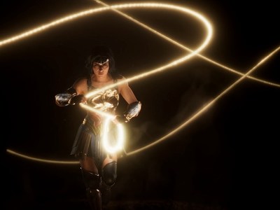 A shot of Wonder Woman from the teaser for the upcoming game.