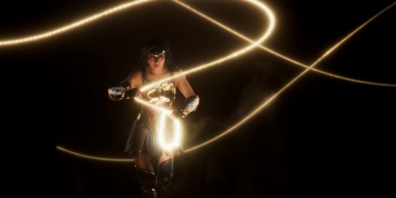 A shot of Wonder Woman from the teaser for the upcoming game.