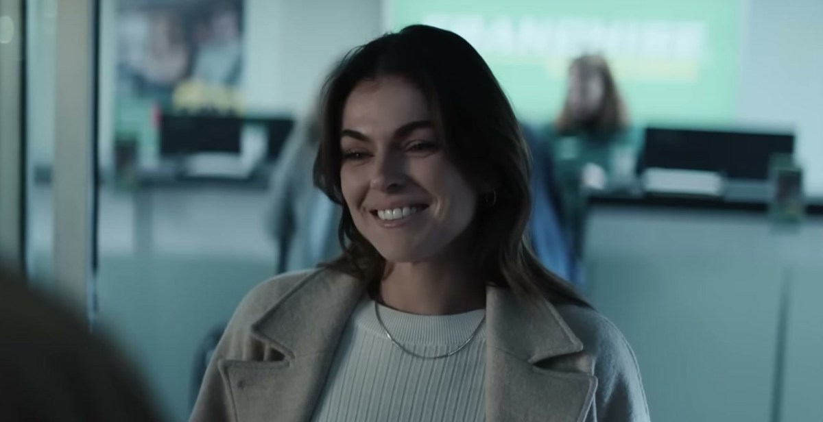 Karla smiling in Reacher Season 2.