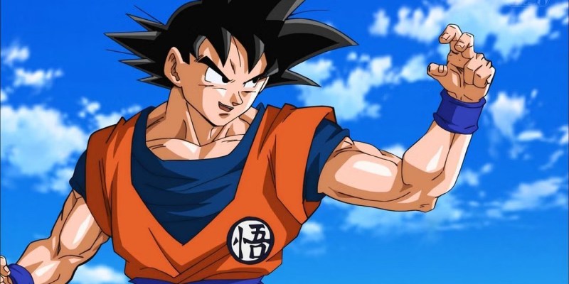 Goku in combat pose