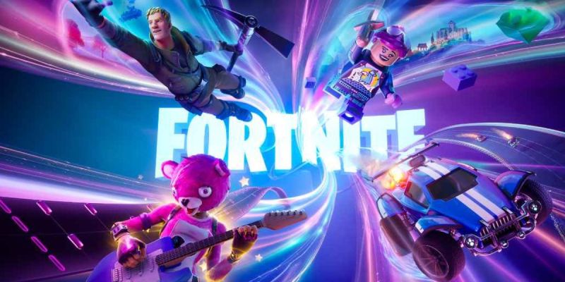 The loading screen in Fortnite Chapter 5. This image is part of an article about how to redeem a Fortnite gift card.