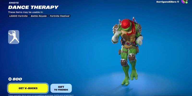 The Dance Therapy emote in Fortnite.