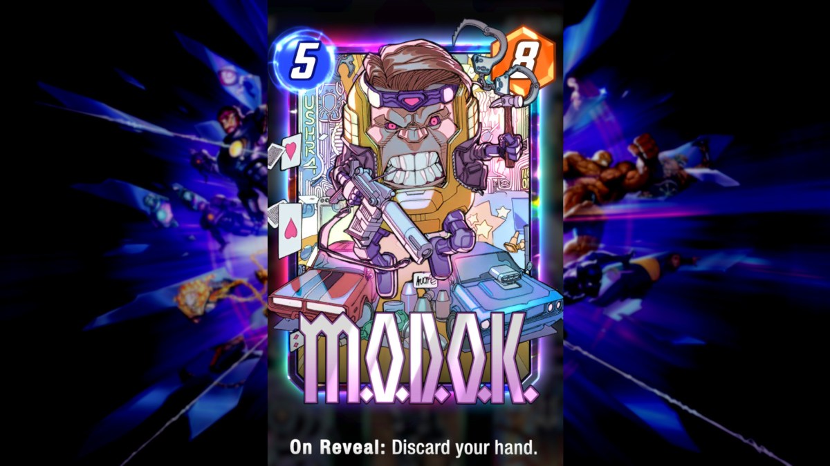 MODOK's discard card in Marvel Snap.