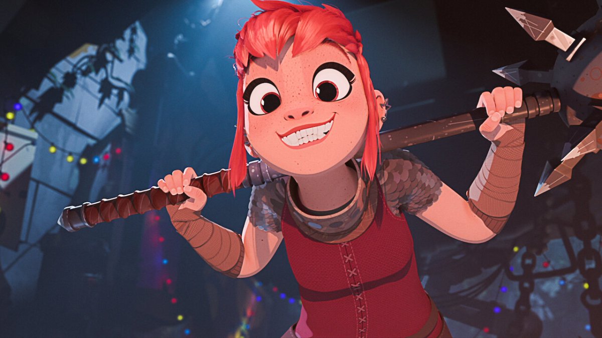 Nimona smiling. This image is part of an article about the best animated movies of 2023.