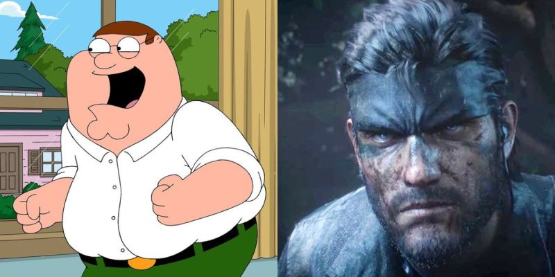 Peter Griffin and Solid Snake. This image is part of an article that discusses a Fortnite leak pointing to Solid Snake and Peter Griffin joining Chapter 5.