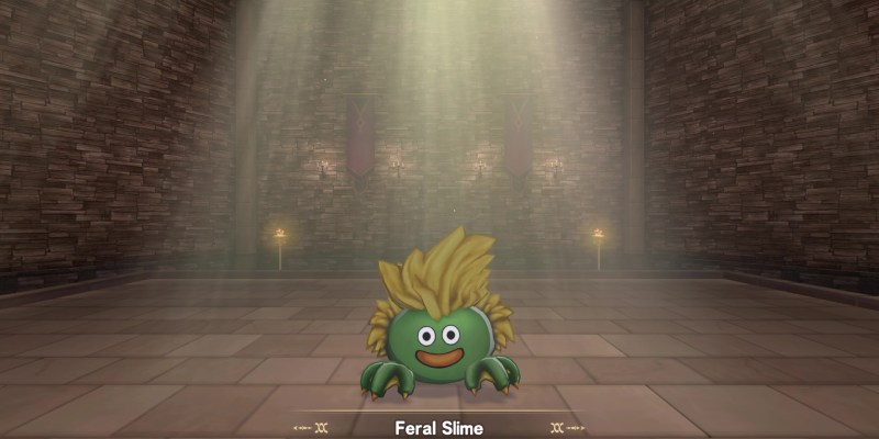 This image shows a Feral Slime from Synthesis in Dragon Quest Monsters: The Dark Prince.