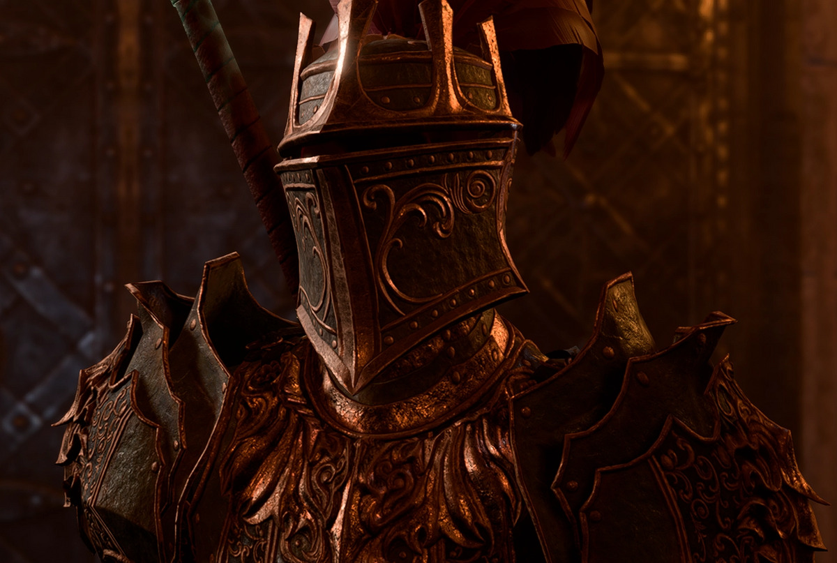 The Which Guards in Blackguard's Armor. This image is part of an article about the best heavy armor in Baldur's Gate 3.