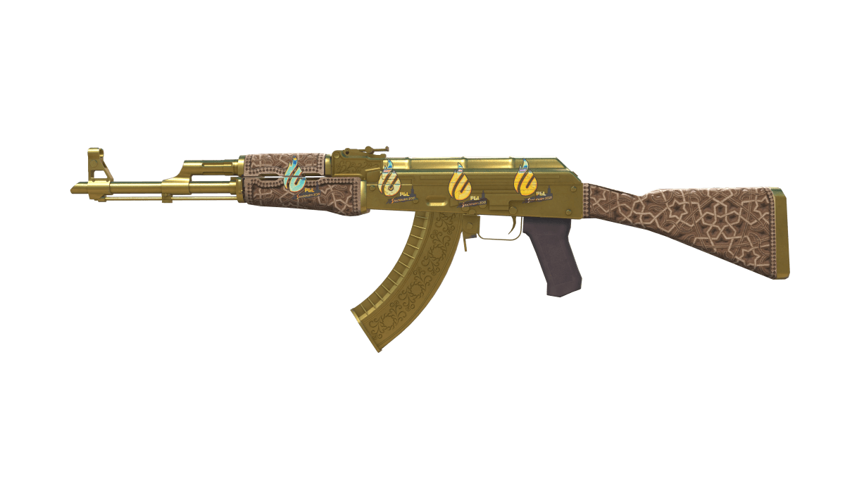The AK-47 Gold in CS2. 