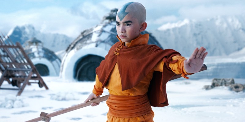 Gordon Cormier as Aang in Avatar: The Last Airbender