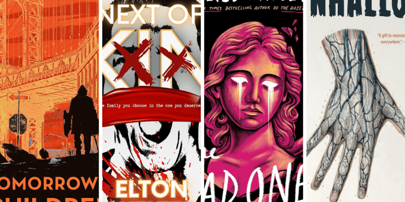 Four covers of horror books coming in February 2024.