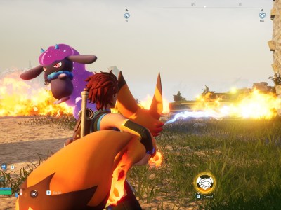 Foxparks as a Flamethrower. This image is part of an article about how to get and make Kindling in Palworld.