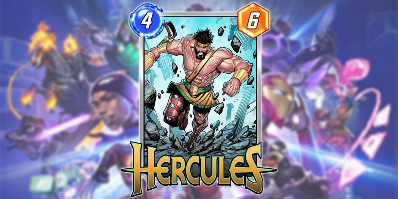 Hercules in Marvel Snap. This image is part of an article about the best Hercules deck in Marvel Snap.