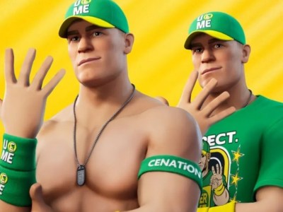 John Cena in Fortnite. This image is part of an article about how Fortnite's Metal Gear Solid and John Cena Crossover is amazing.
