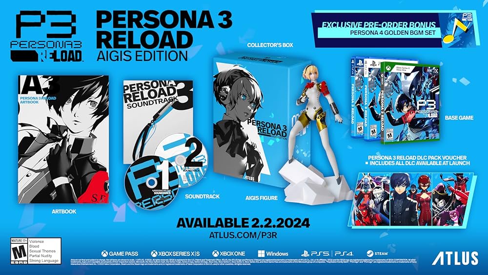 All Pre-Order and Editions For Persona 3 Reload