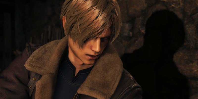 Leon from Resident Evil 4, a man with floppy hair and a fur-collared jacket.