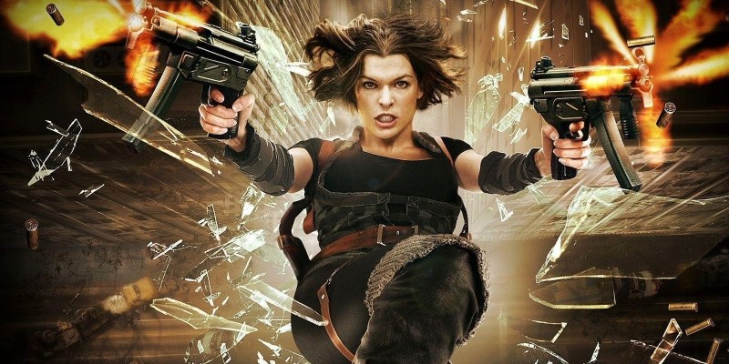 Milla Jovovich as Alice in Resident Evil key art