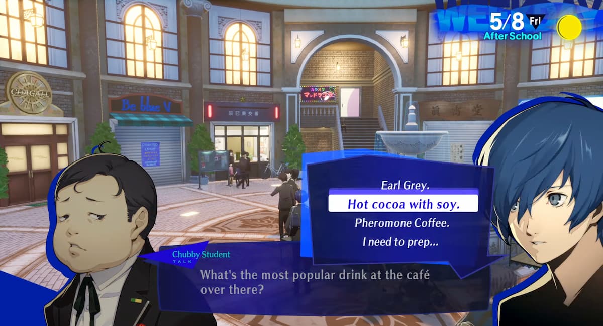 persona 3 reload gourmet king answers