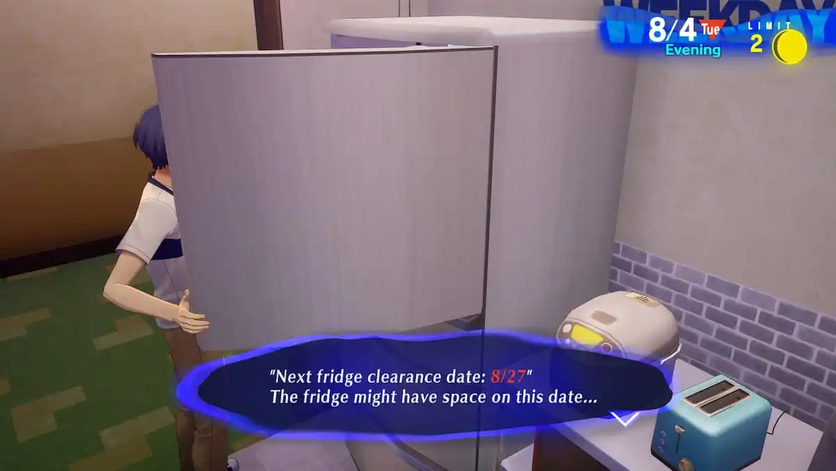 using the fridge in persona 3 reload