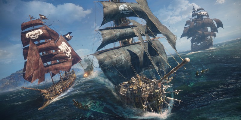 Several pirate ships in Skull & Bones
