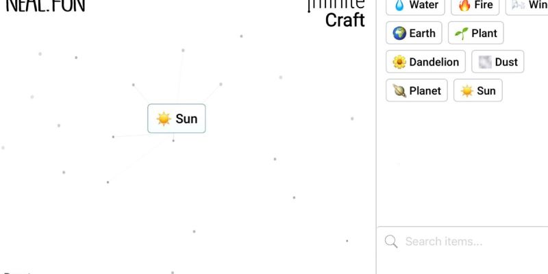 How to Make Sun in Infinite Craft.